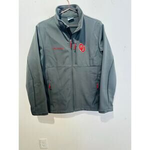 COLUMBIA Charcoal Grey Licensed OKLAHOMA OU Men's Sooners Jacket size Medium